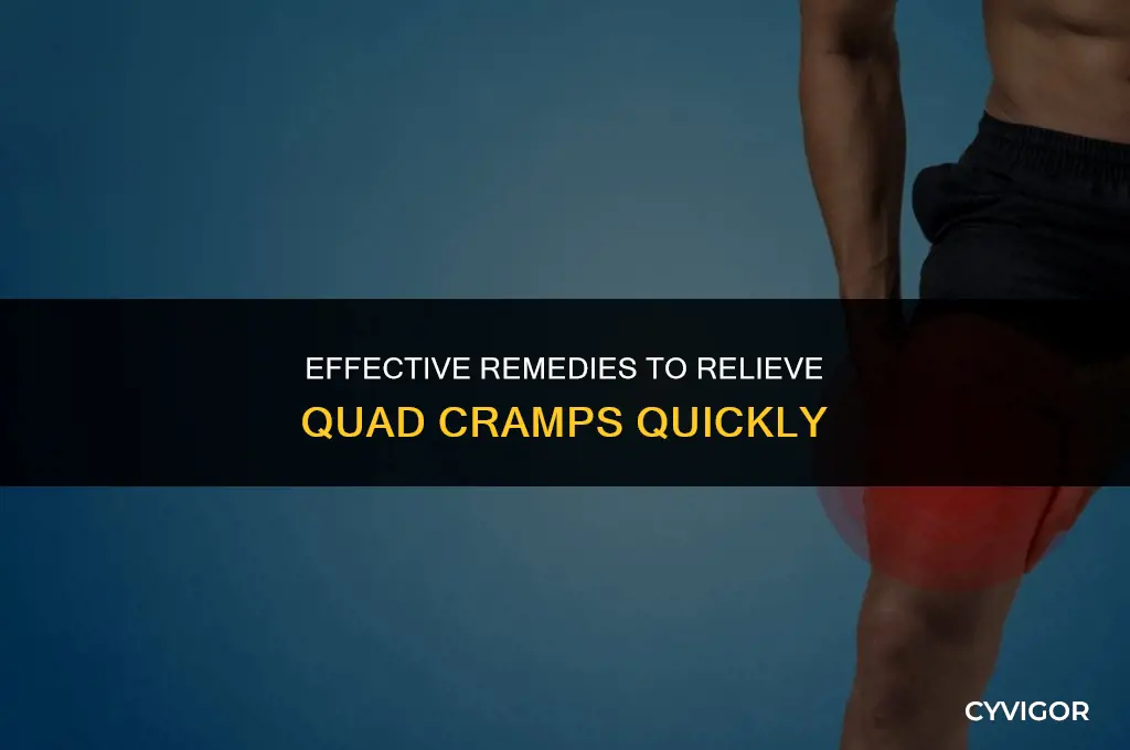 how to get rid of a quad cramp