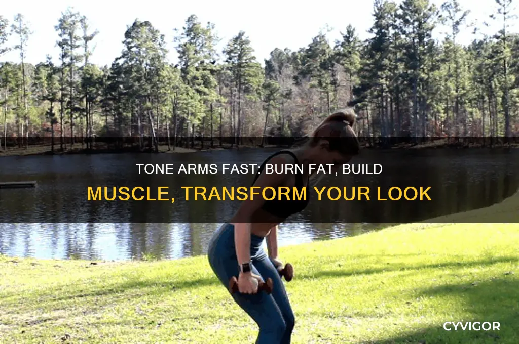 how to get rid of arm fat and gain muscle
