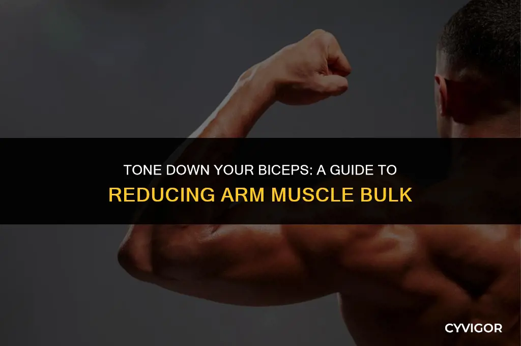 how to get rid of arm muscle