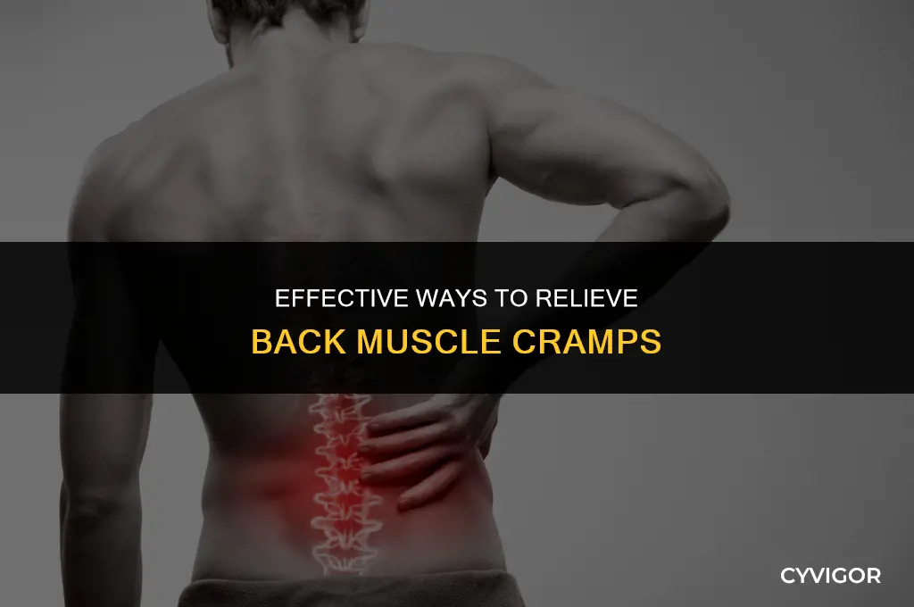 how to get rid of back muscle cramps