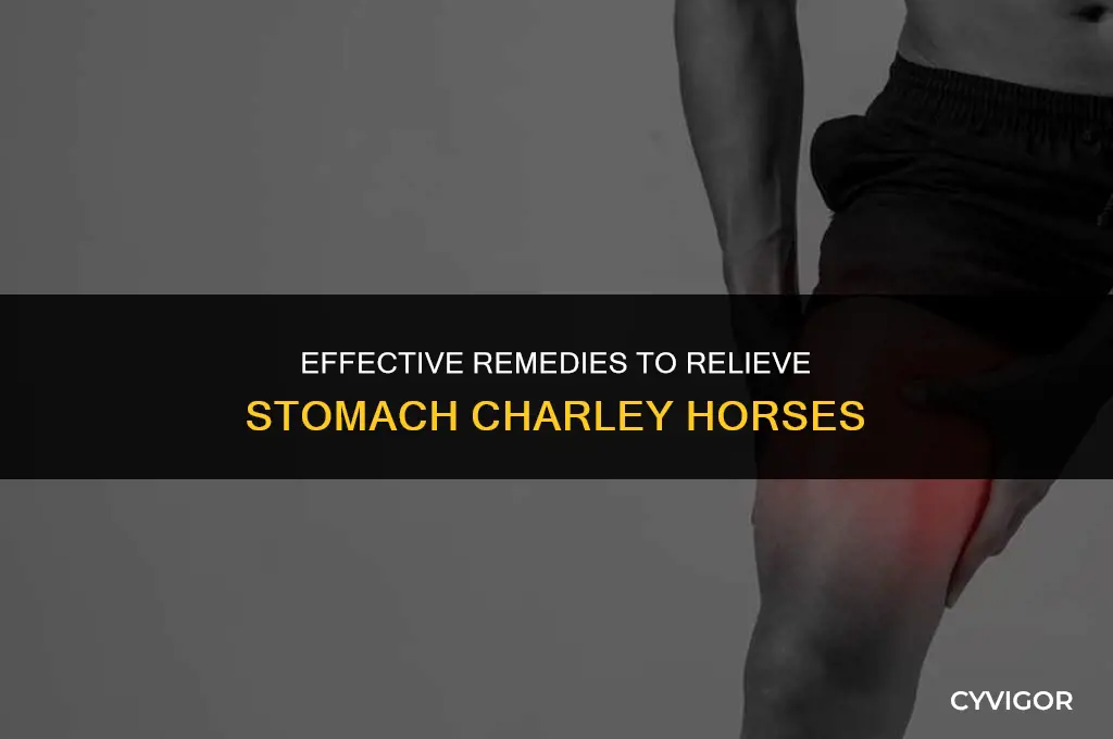 how to get rid of charley horse in stomach