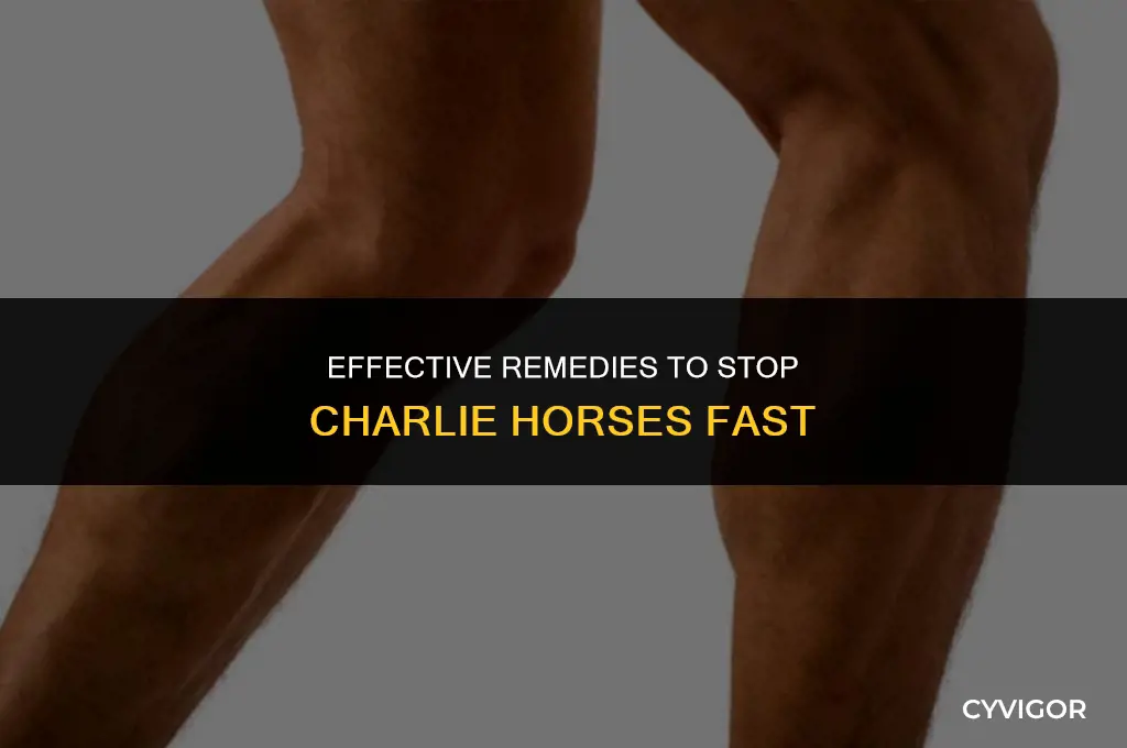 how to get rid of charlie horses