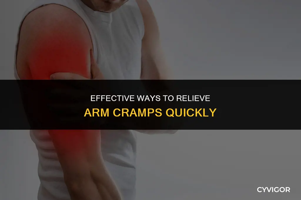 how to get rid of cramp in arm