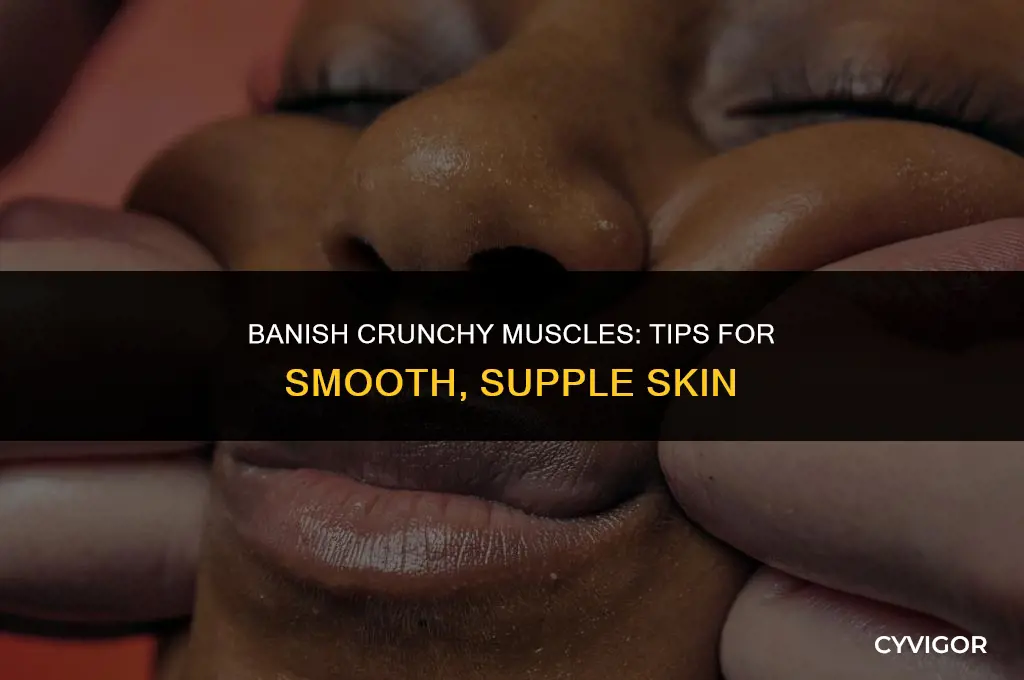 how to get rid of crunchy muscles