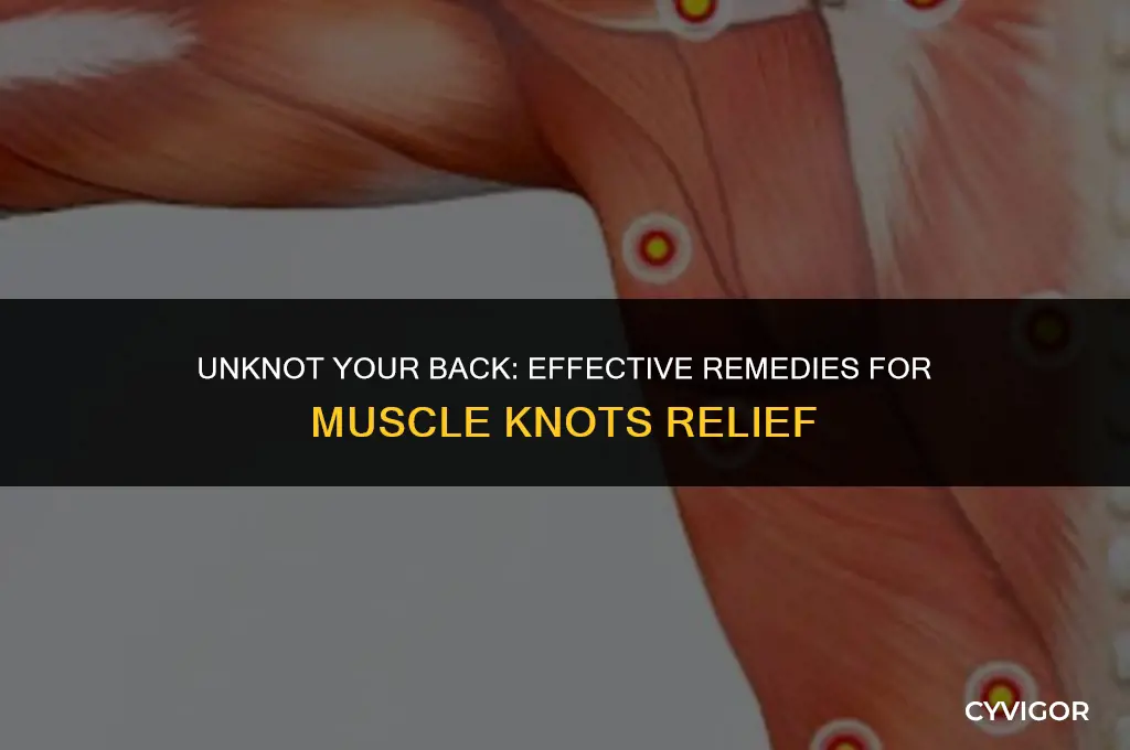 how to get rid of knots in back muscle