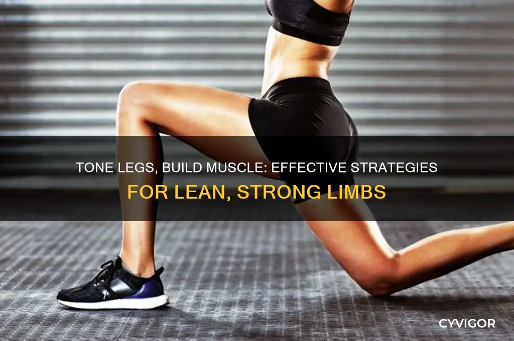 how to get rid of leg fat and gain muscle