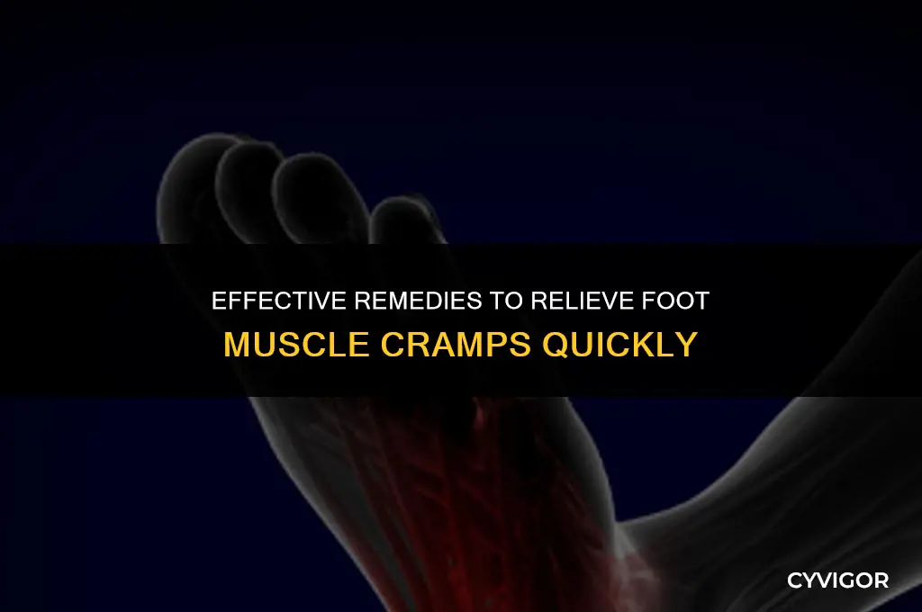 how to get rid of muscle cramps in foot