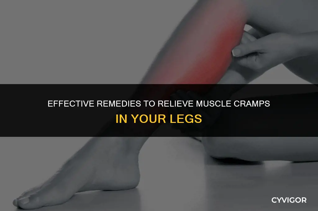 how to get rid of muscle cramps in your legs