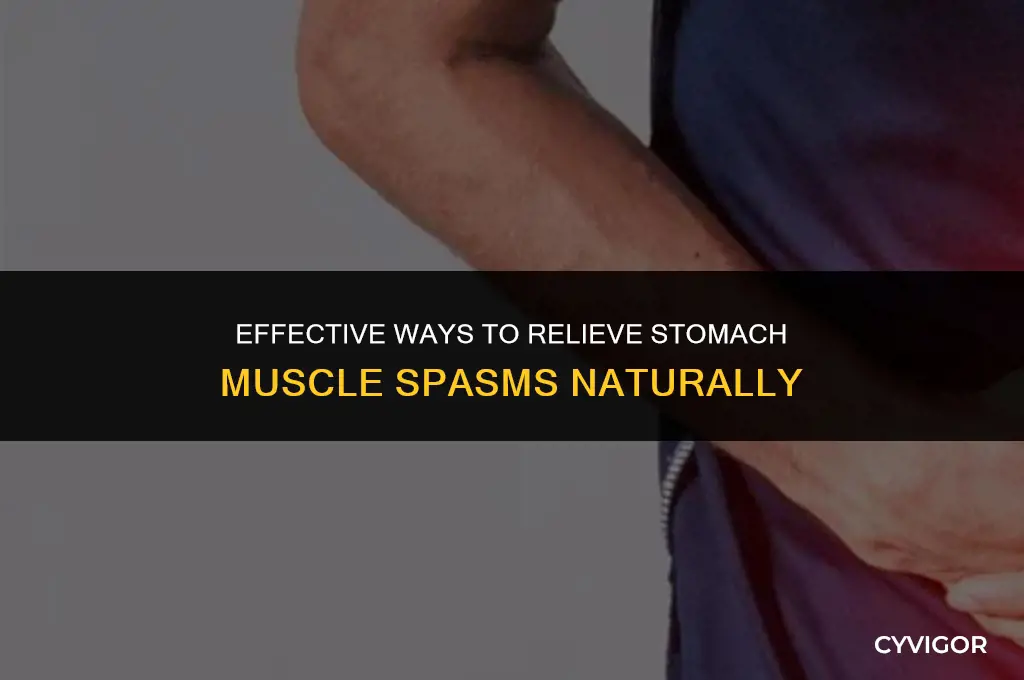 how to get rid of muscle spasms in stomach