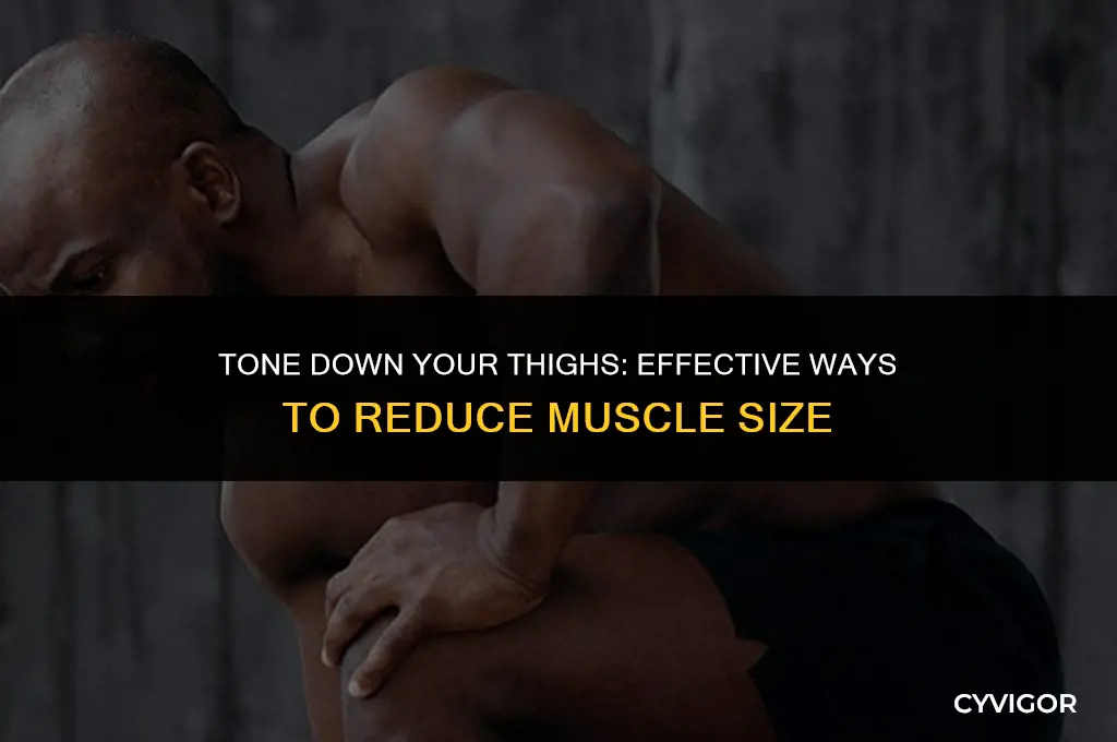 how to get rid of muscles in thighs