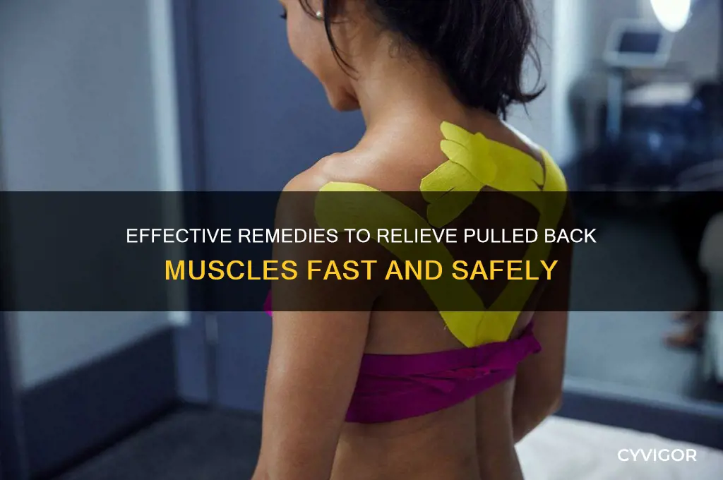 how to get rid of pulled muscle in back