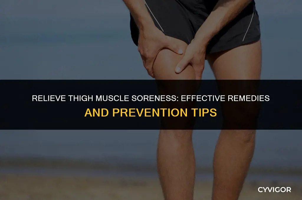how to get rid of sore muscles in thighs