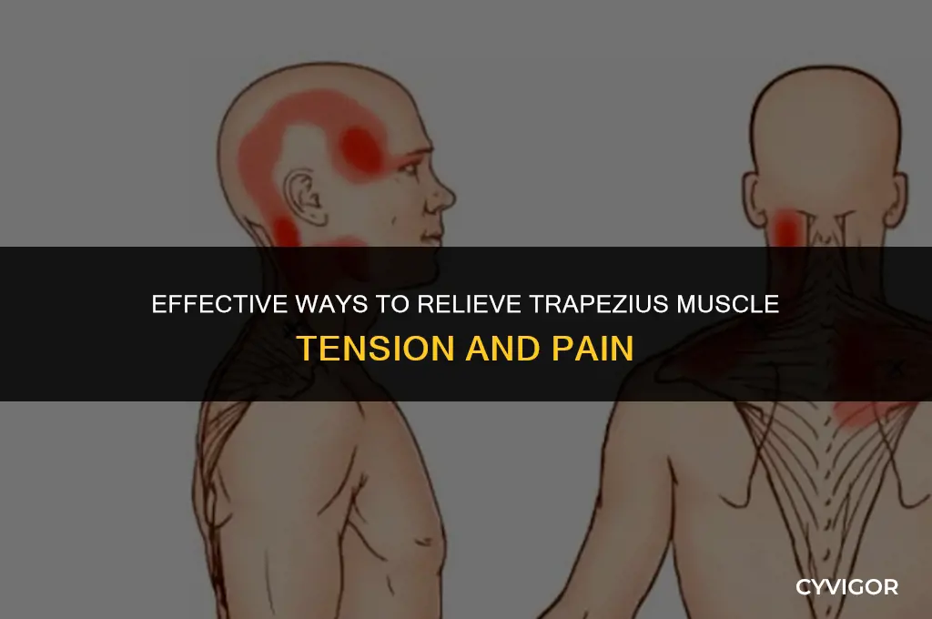 how to get rid of trapezius muscle