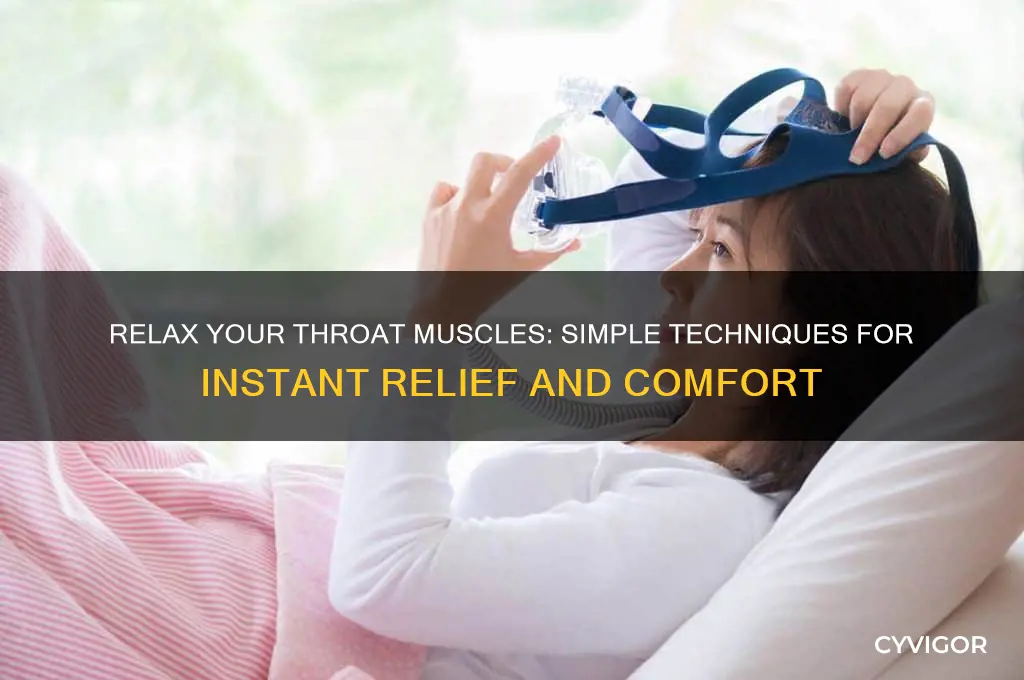 how to get throat muscles to relax
