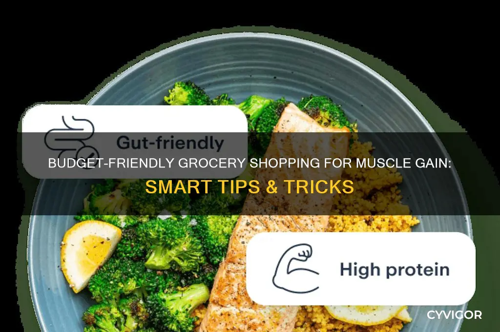 how to grocery shop on a budget but gain muscle