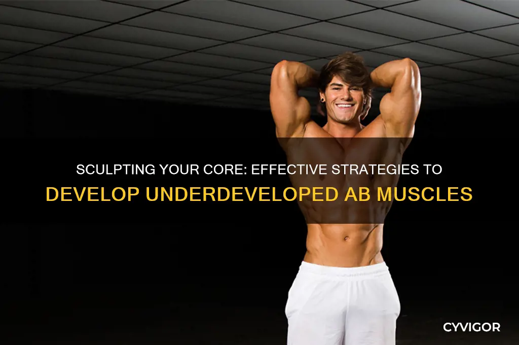 how to grow an underdeveloped ab muscle