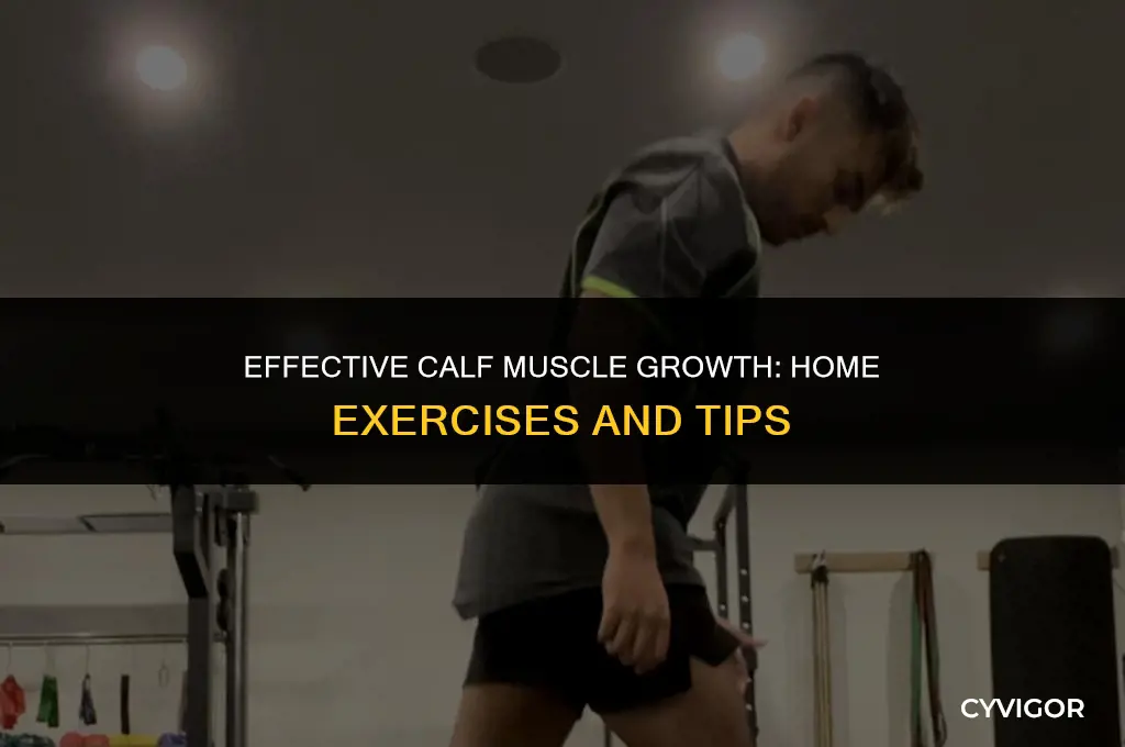 how to grow calf muscles at home