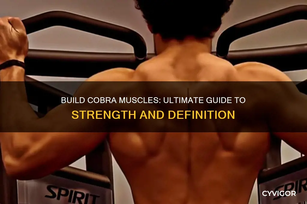 how to grow cobra muscles