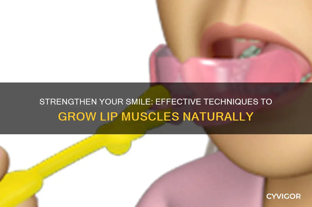 how to grow lip muscles