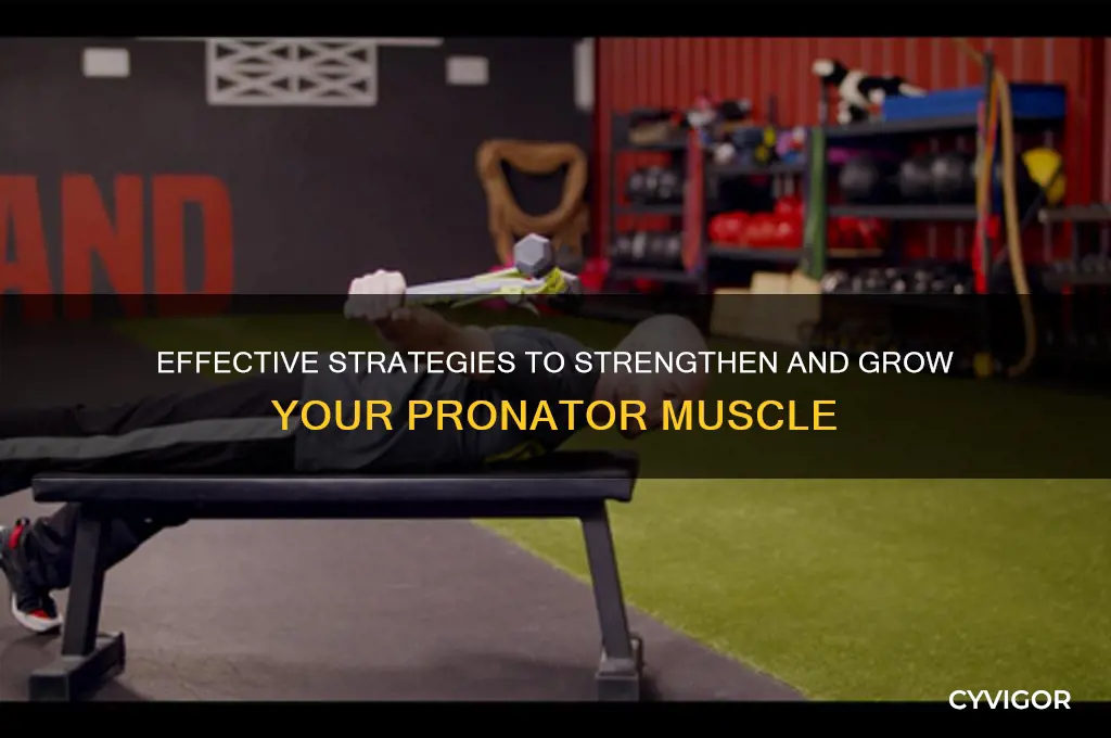 how to grow pronator muscle