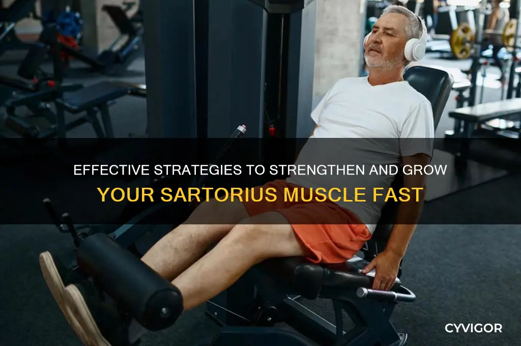 how to grow sartorius muscle