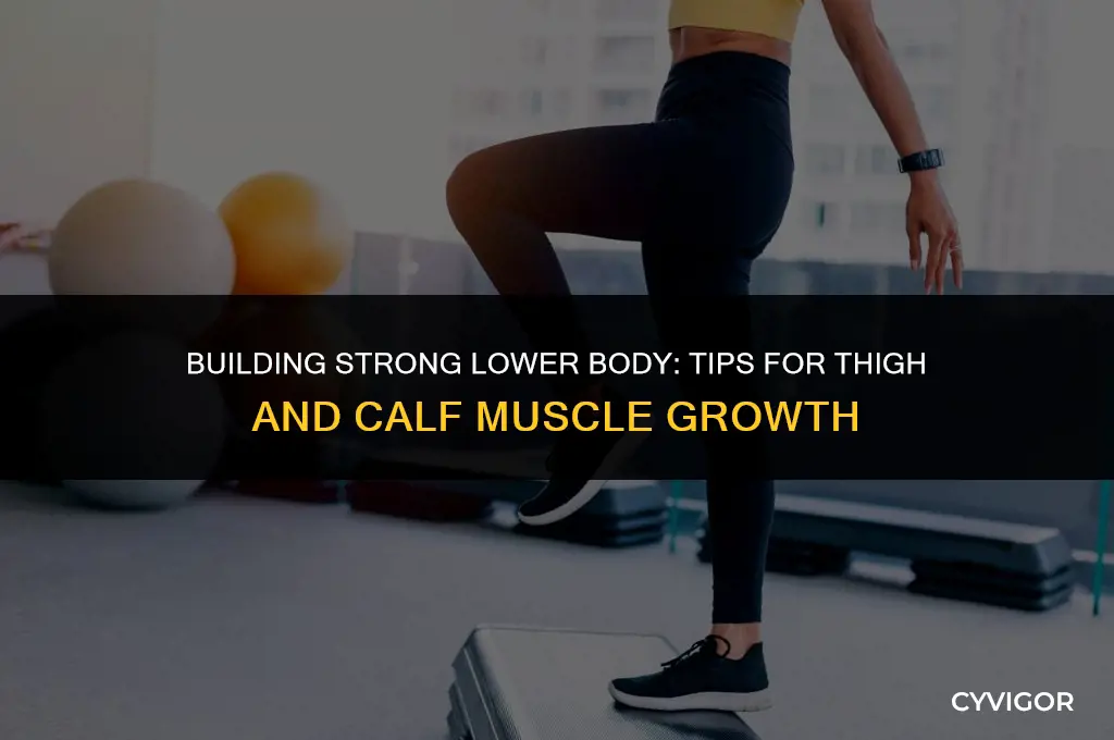 how to grow thigh and calf muscle