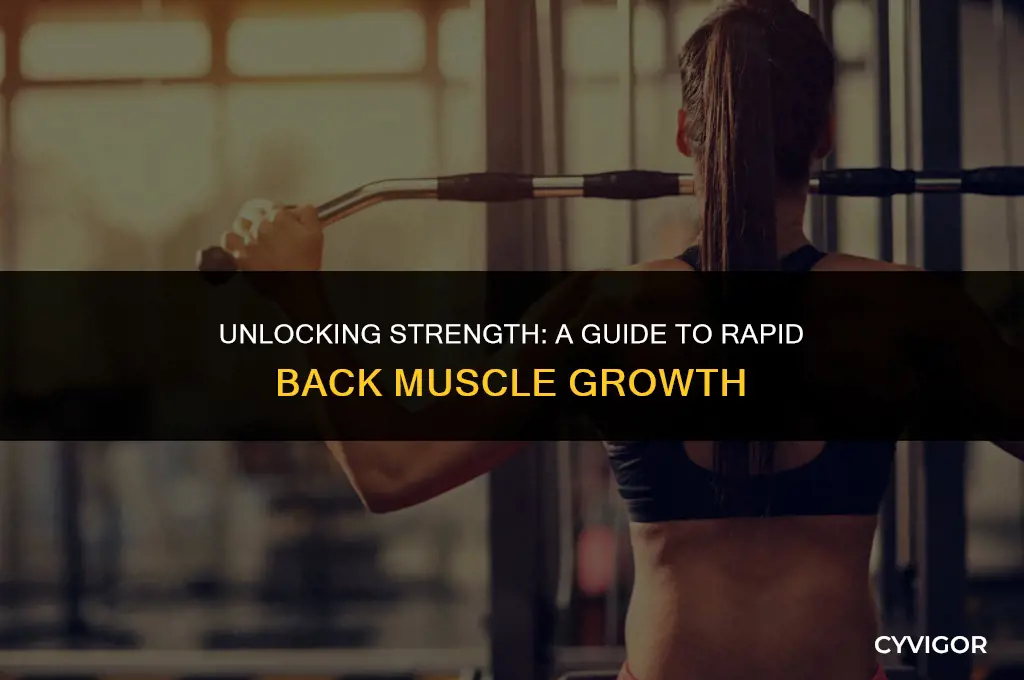 how to grow your back muscles fast