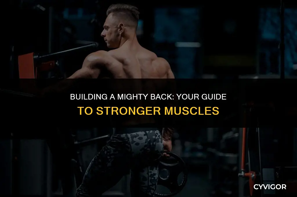 how to have a strong back muscles