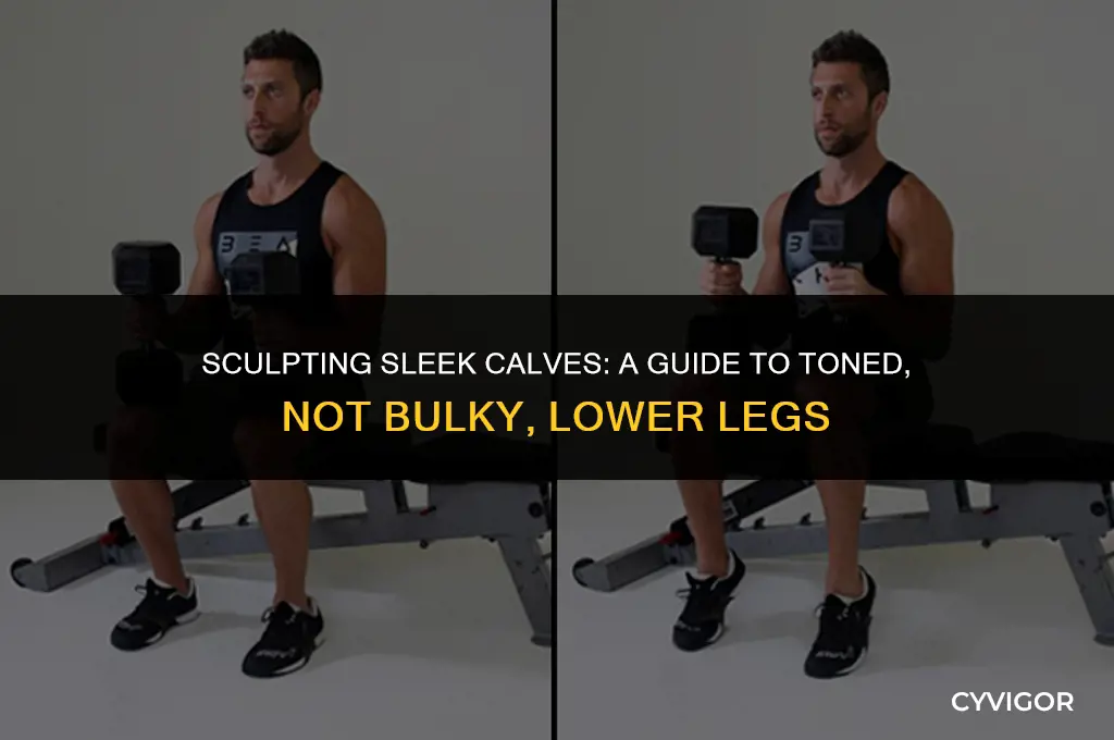 how to have small calf muscles