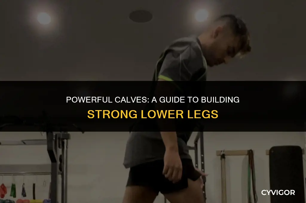 how to have strong calf muscles