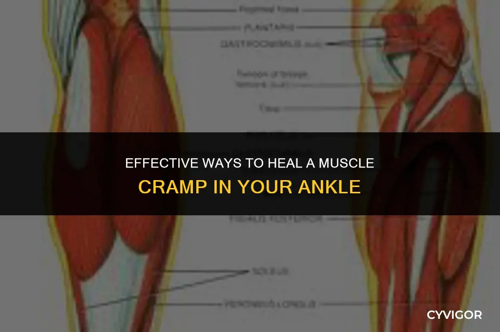 how to heal a cramp muscle ankle