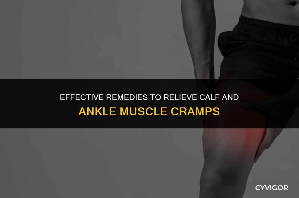 how to heal a cramp muscle in calf and ankle