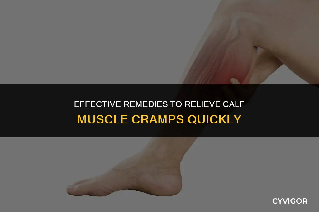 how to heal calf muscle cramp