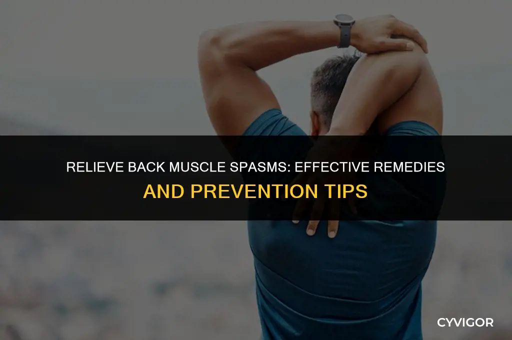 how to heal muscle spasm in back