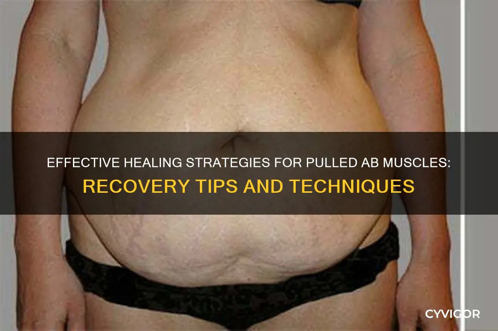 how to heal pulled ab muscle