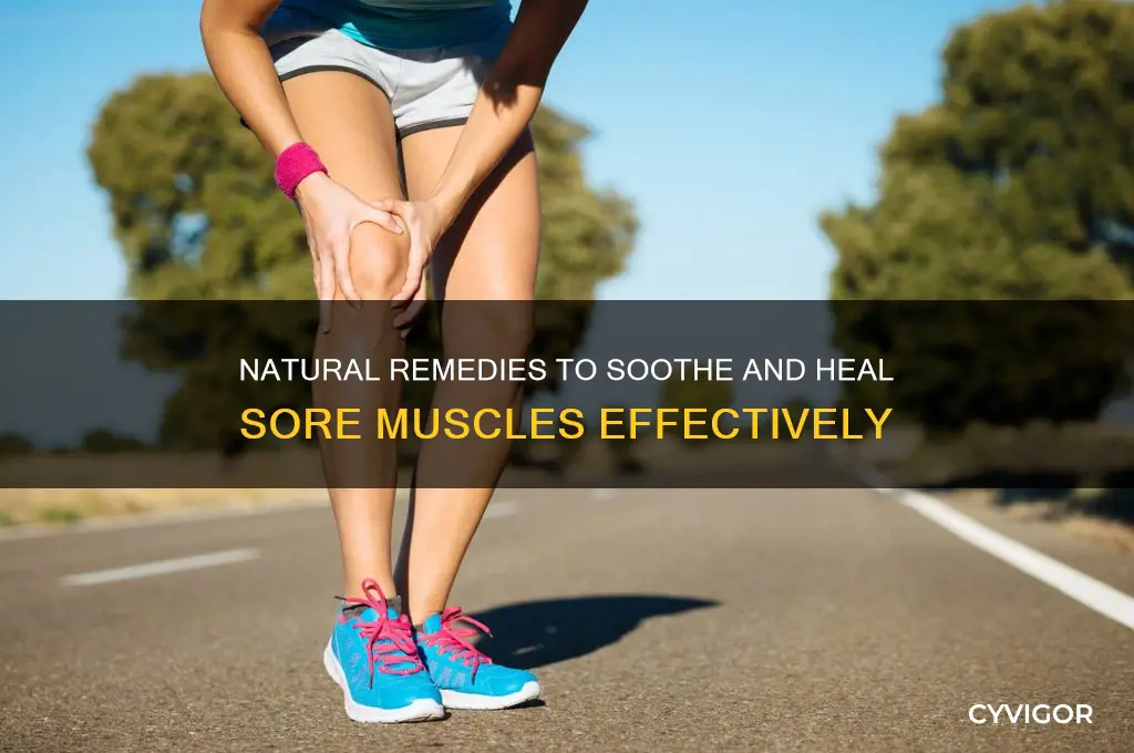 how to heal sore muscles naturally