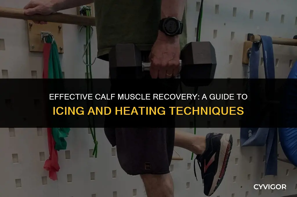 how to ice and heat calf muscle