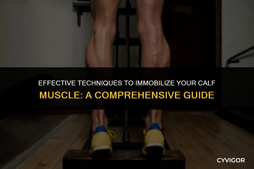 how to immobilize calf muscle