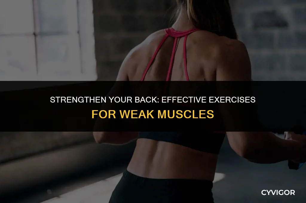 how to improve weak back muscles