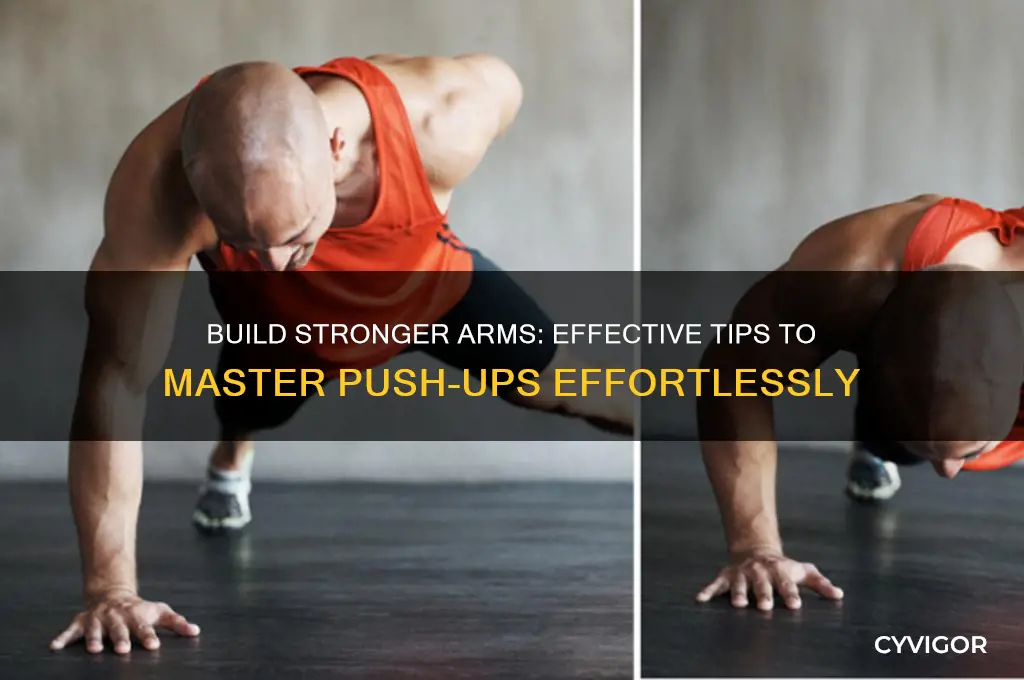 how to increase arm muscle to do a push up
