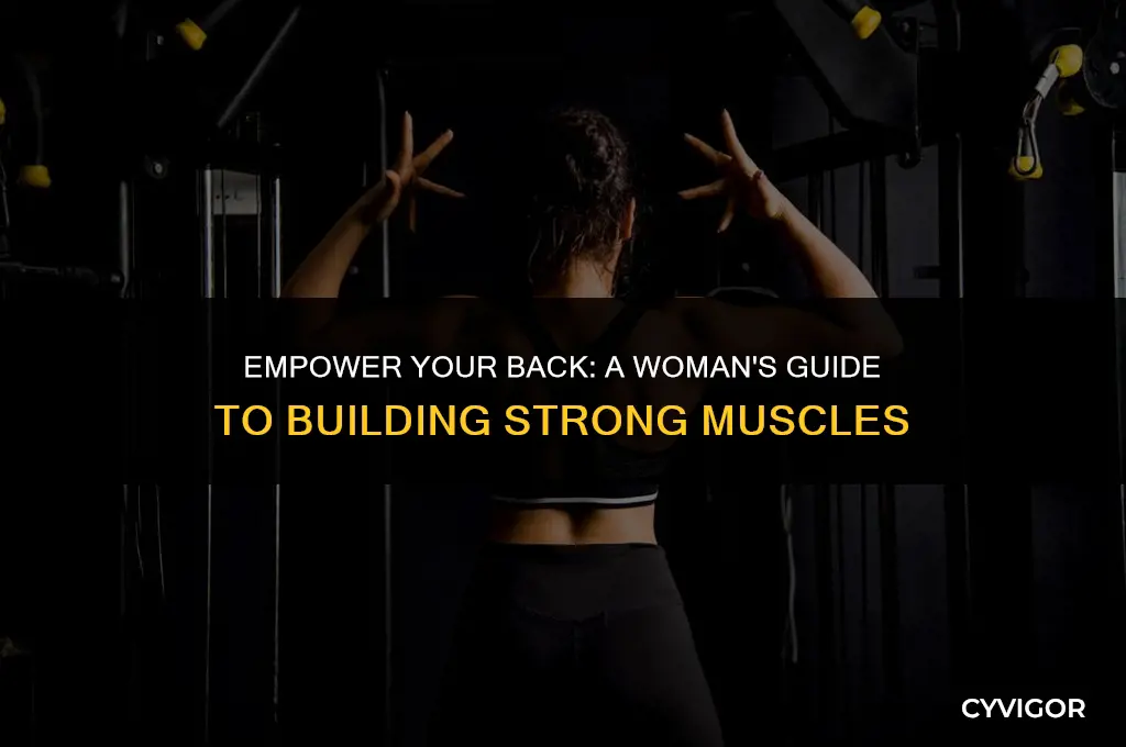 how to increase back muscles woman