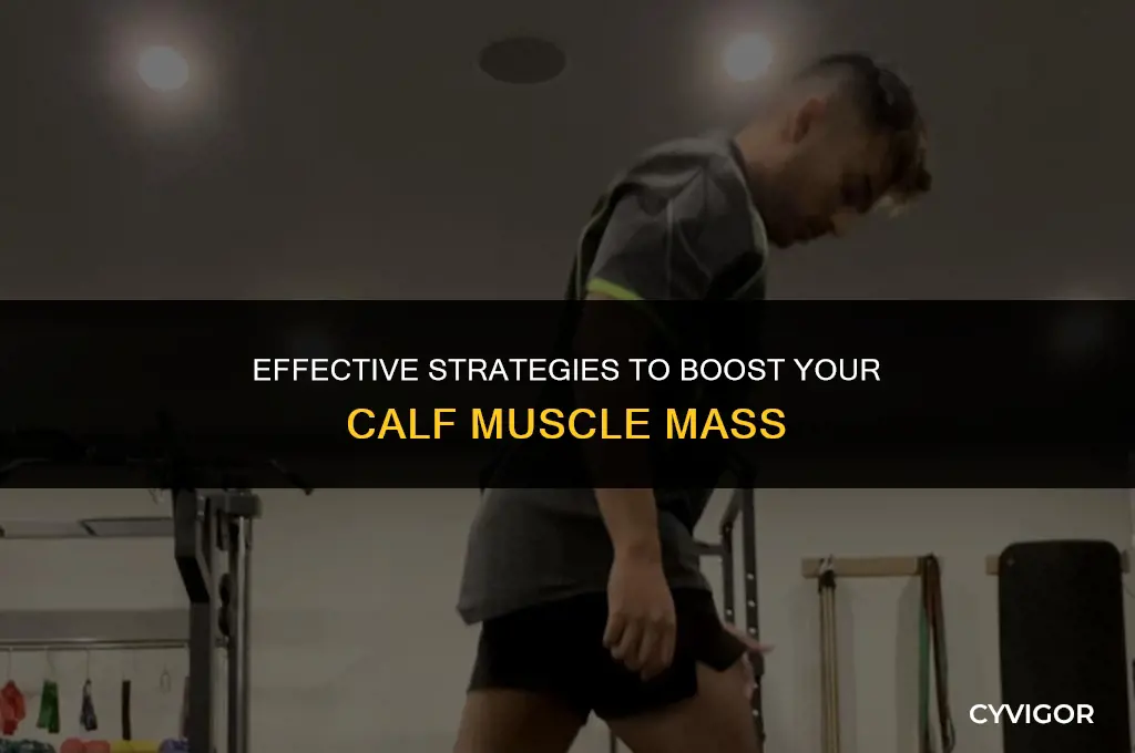 how to increase calf muscle mass