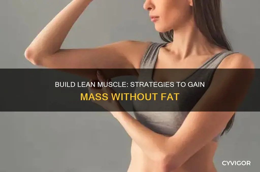 how to increase muscle mass without gaining fat