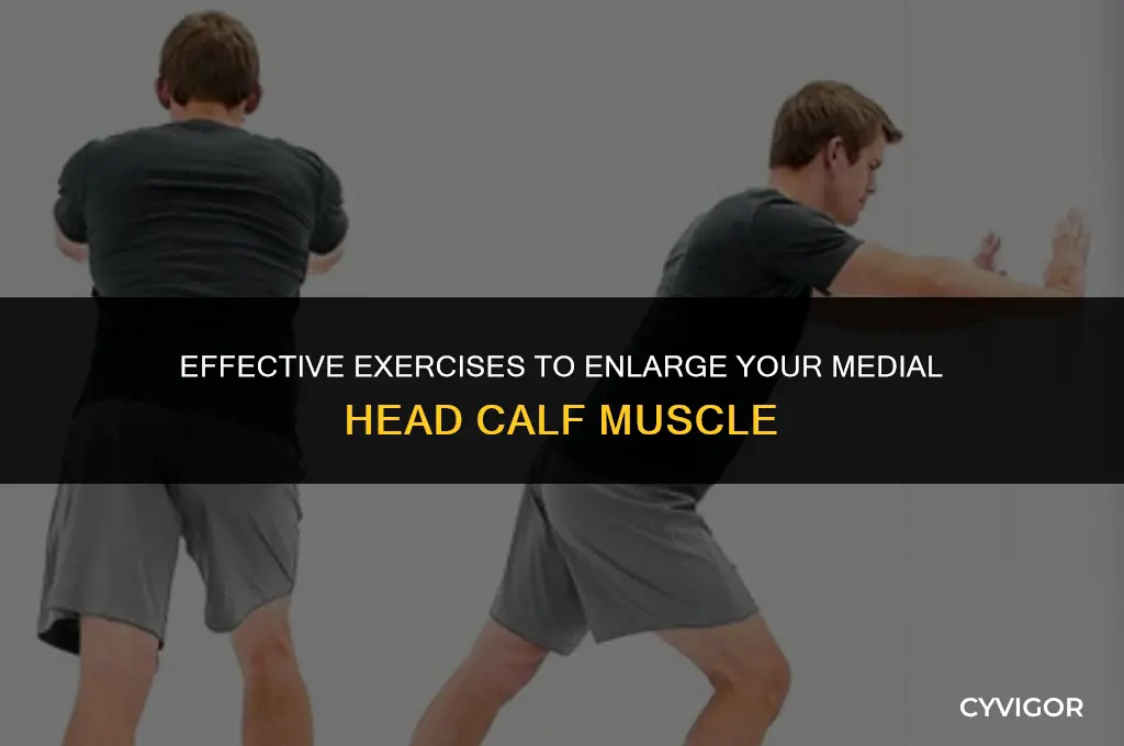 how to increase size of medial head calf muscle