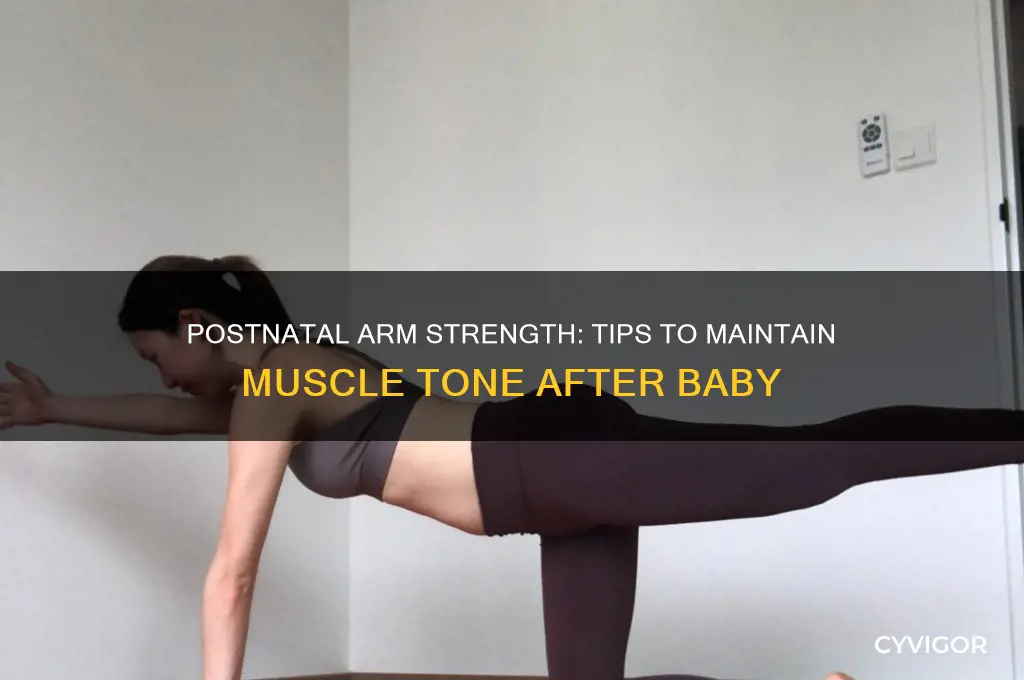 how to keep arm muscles postnatal