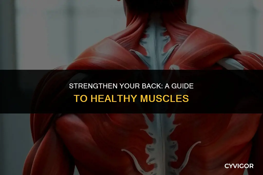 how to keep back muscles healthy