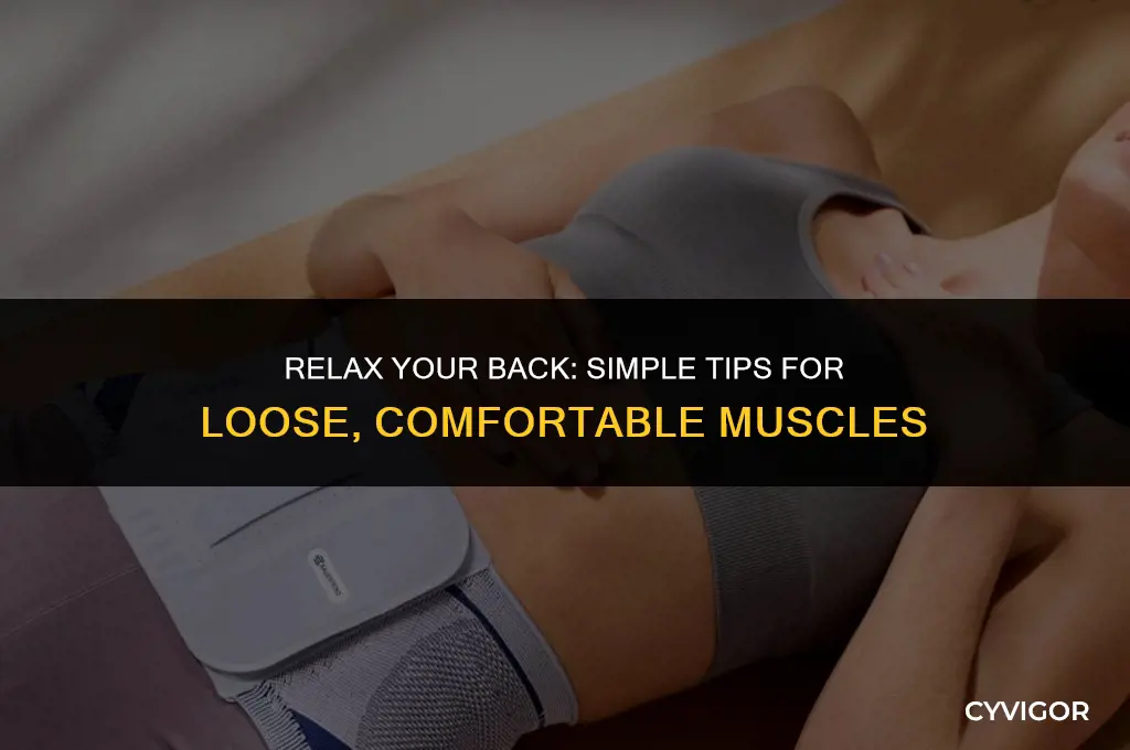 how to keep back muscles loose