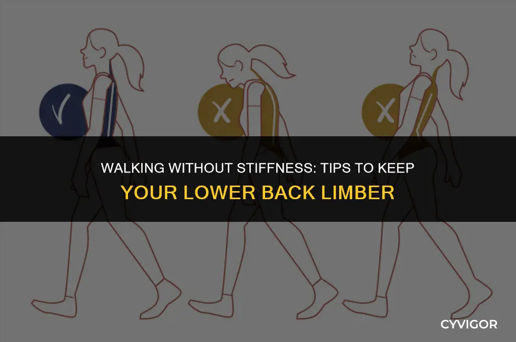 how to keep lower back muscles from tightening whe walking
