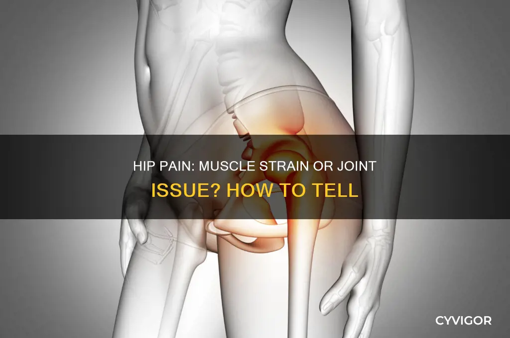 how to kniw if hip pain is muscle or joint
