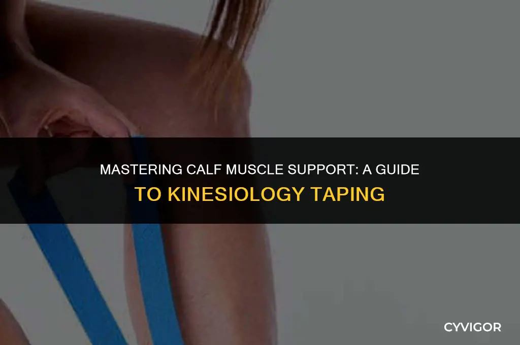 how to kt tape a calf muscle